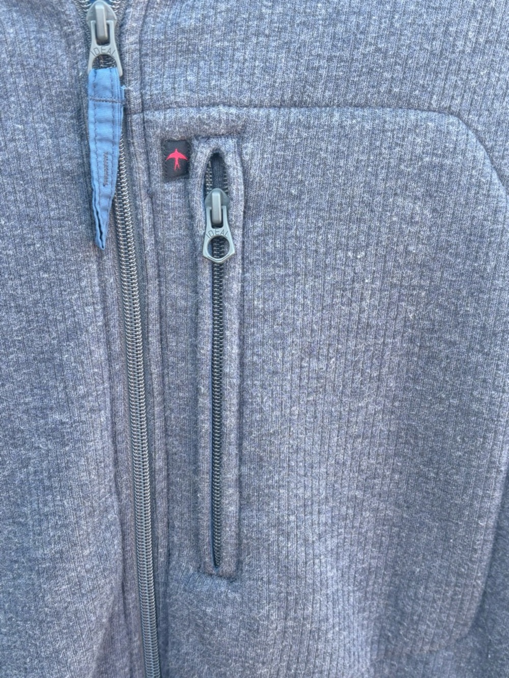 Relwen Gray Zip Up Hoodie Long Sleeve Large - Picture 2 of 7